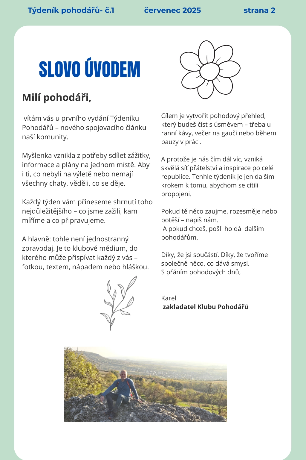 Slovo Úvodem - Karel