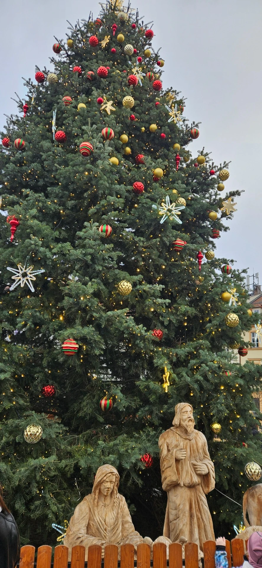 Skupinová fotka na Zelném trhu v Brně