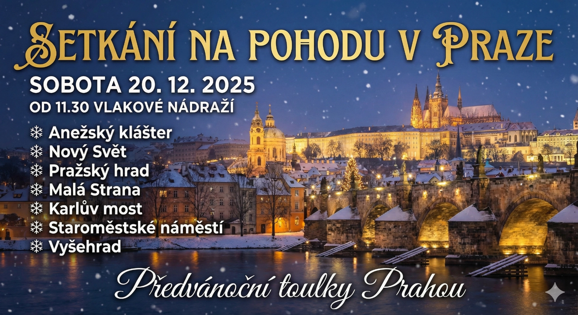 Setkání na POHODU v Praze – předvánoční putování