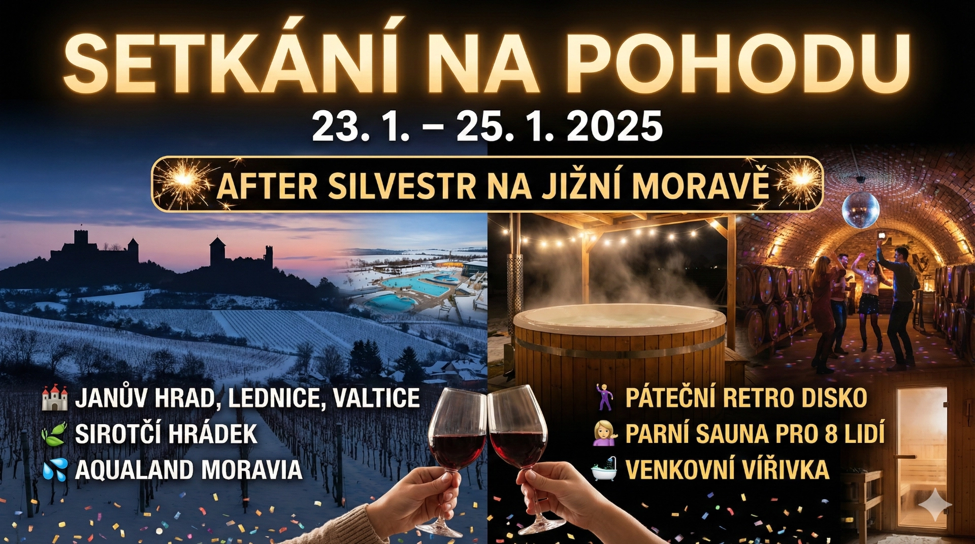 Zimní pohoda ilustrace